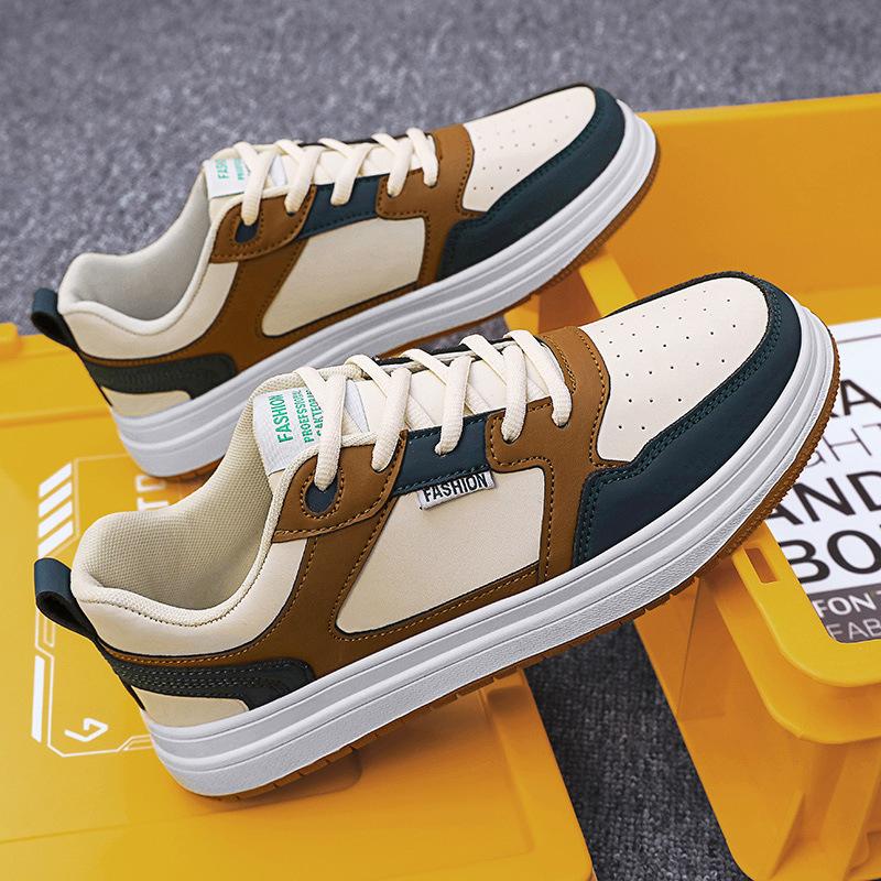 Large size board shoe size youth sports low-top sports shoes leather surface casual