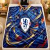Flannel BlanketChelsea FC Warm Soft Throw Blanket for Indoor Sofa Bed Living Room Use