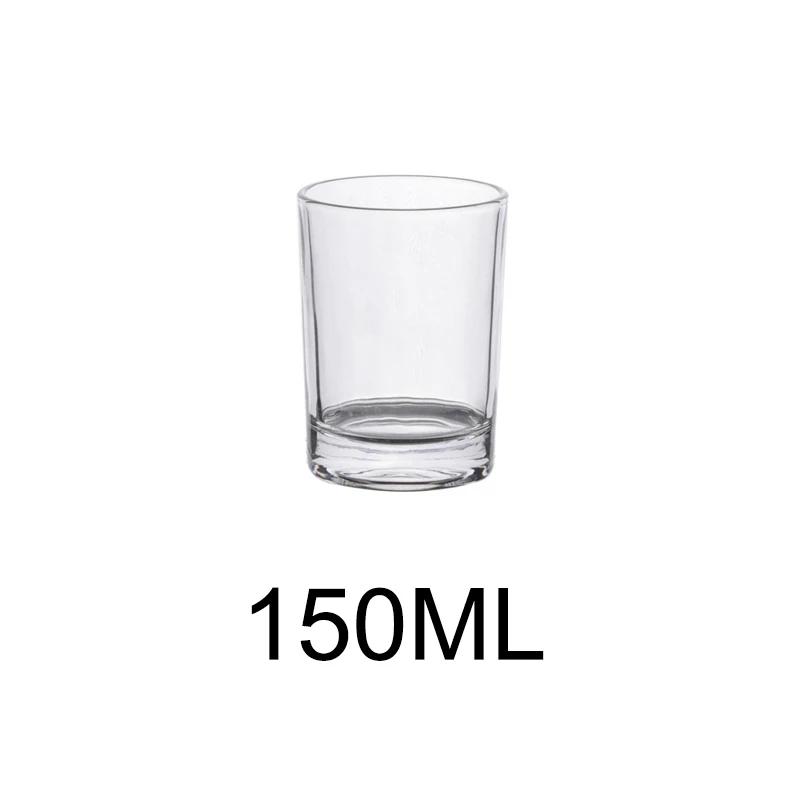 130-315ML Glass Water Cup Transparent Drinking Glasses for Juice Beer Iced Coffee Mugs Drinkware Household Straight Glass Cup