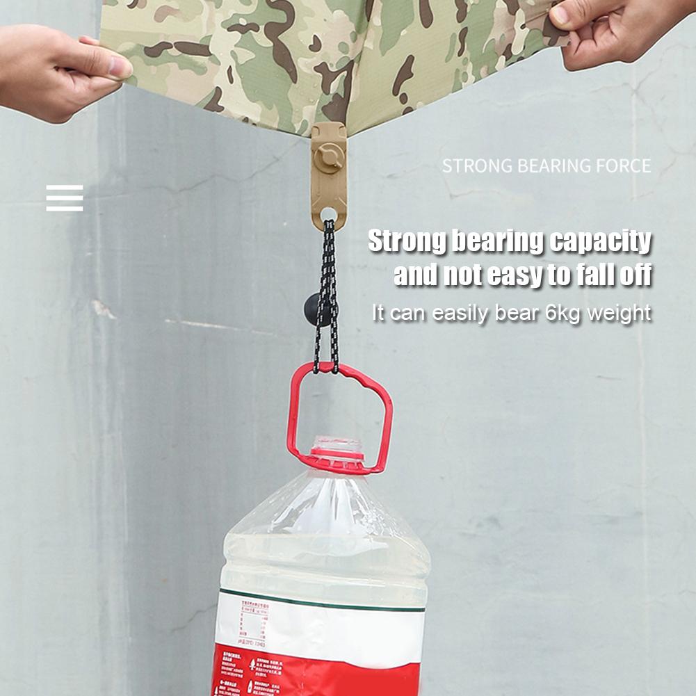 10pcs/set Camping Cord Tensioners Nylon Canopy Adjustable Tent Wind Rope Buckle Length Fixing Ring Tent Accessory