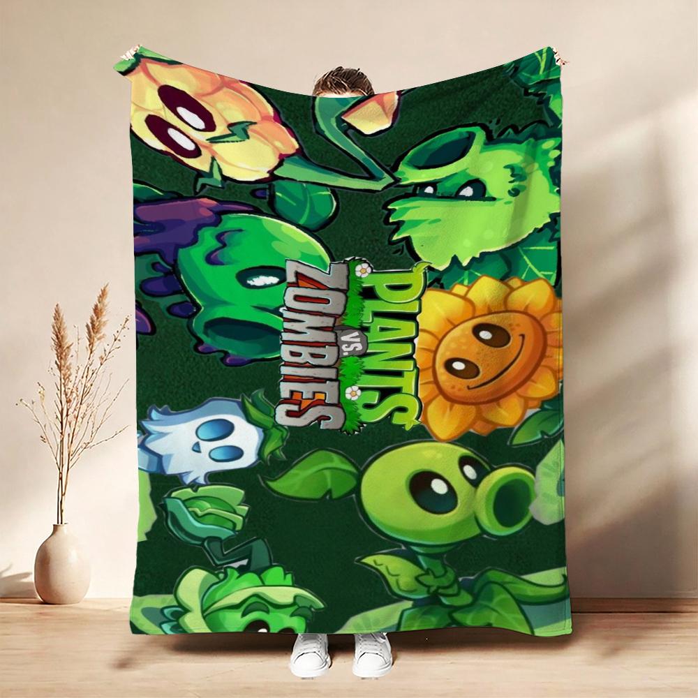 Plants Vs Zombies Game Blanket Sofa Blanket Home Decor Air Conditioning Blanket Nap Blanket Machine Washable