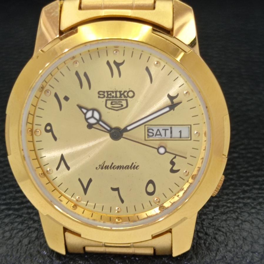 REPASOVANÉ HODINKY SEIKO 5 AUTOMATIC 6309A JAPONSKÉ ARABSKÉ ZLATÝ CIFERNÍK a426419-2