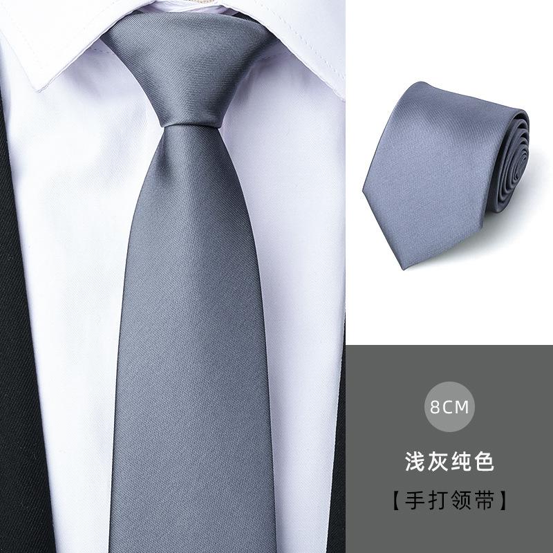 Tie Men'S Dress Business Handsome Blue Strip Zipper Professional Wedding Groom Korean Version Zipper Hand Tie