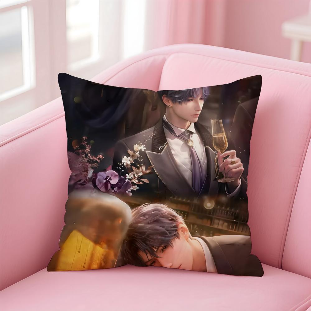 Game Rafael Love DeepspaceCool Cushion Cover Pillowcase Short Plush Invisible Zipper Room Sofa Cushion Cover