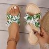 Women Slippers Summer Fashion Weave Slippers Beach Flip-Flops Non-Slip Flat Ladies Outdoor Soft  Simple Shoes Women Slides Women