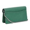 New COACH Tabby Pebbled Leather One Shoulder Crossbody Clutch Trumpets Women's Green CJ350-LHAEE