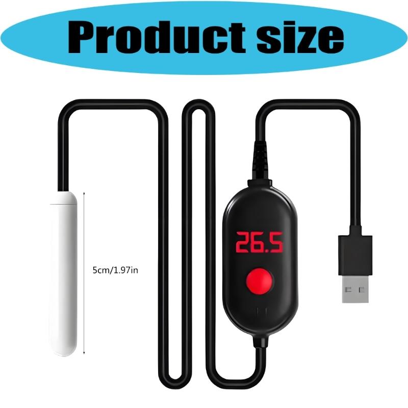 Small Fishes Tanks Heating Thermostats Adjustable Temperature Thermostats Heater Rod Ceramics Aquariums Heater for Animal Drinking Water