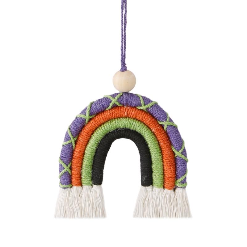 

Car Hanging Accessories,Car Mirror Hanging Pendant Rainbow Tassels Decoration Charm Car Mirror Ornament