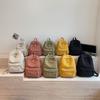 Schoolbag Corduroy Small Backpack Women's New Japanese School Bag of the Season Casual Simple Versatile Travel Shopping Soft Girl Backpack