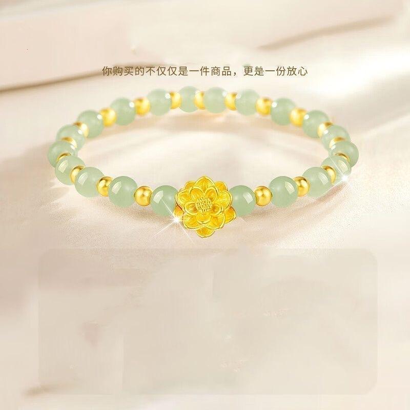 Love Lotus Bracelet Women's Sense Bracelet Qixi Festival Valentine's Day Birthday Send Girls