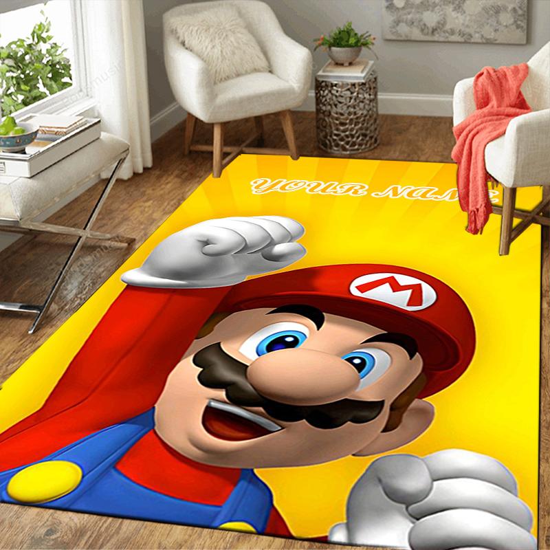 Custom 1Pc Super Mario Adventure Rug Office Carpet Indoor Outdoor Entrance Doormat Nonslip Soft And Comfortable Living Room D2915174