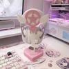 Nuevo Lindo Soporte para Auriculares con Alas de Ángel Personalizado con Lazo de Encaje Rosa Soporte para Auriculares Decoración de Escritorio Kawaii para Exhibición de Auriculares para Gaming