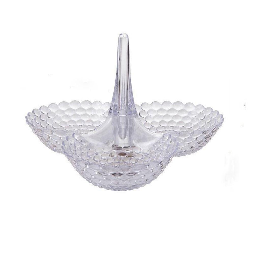 

Поднос для сухофруктов в европейском стиле, штабелируемый, изысканный высокий поднос для фруктов, десерт прозрачный