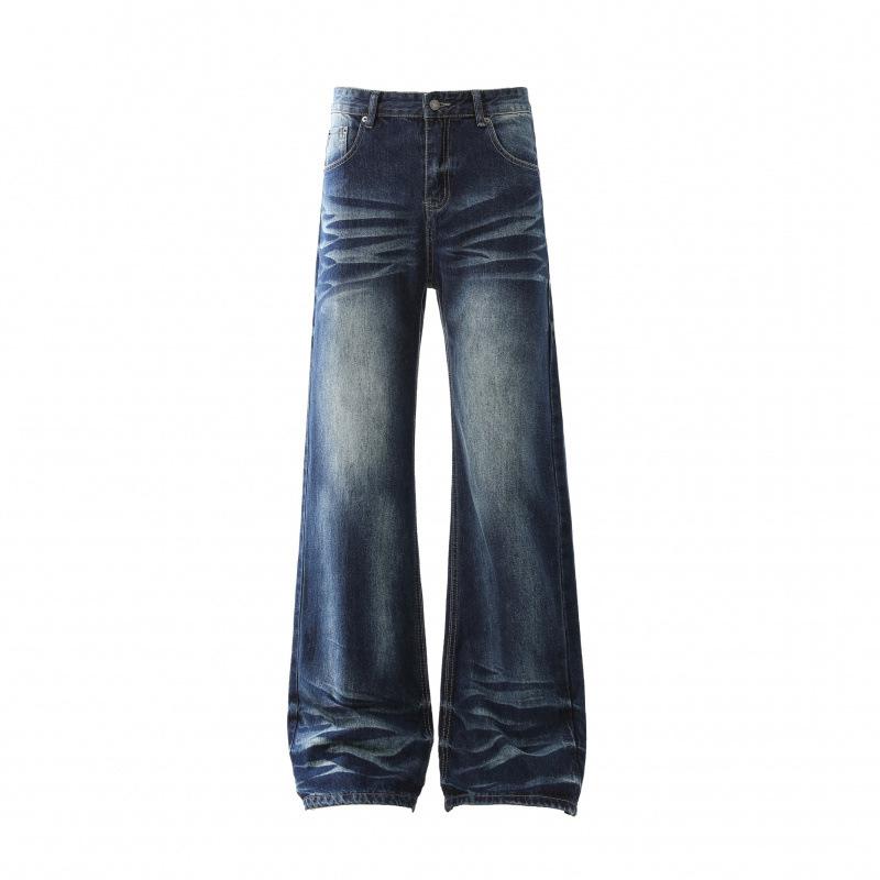 JYL Women s Wide-Leg Jeans American Vintage Summer High-Street Denim XL бездна