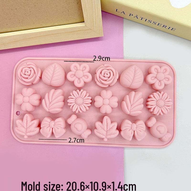 12-Cavity Braided Wavy Long Strip Gummy Mold, Crayon, Knife & Fork, Panda Mousse Pudding Mold