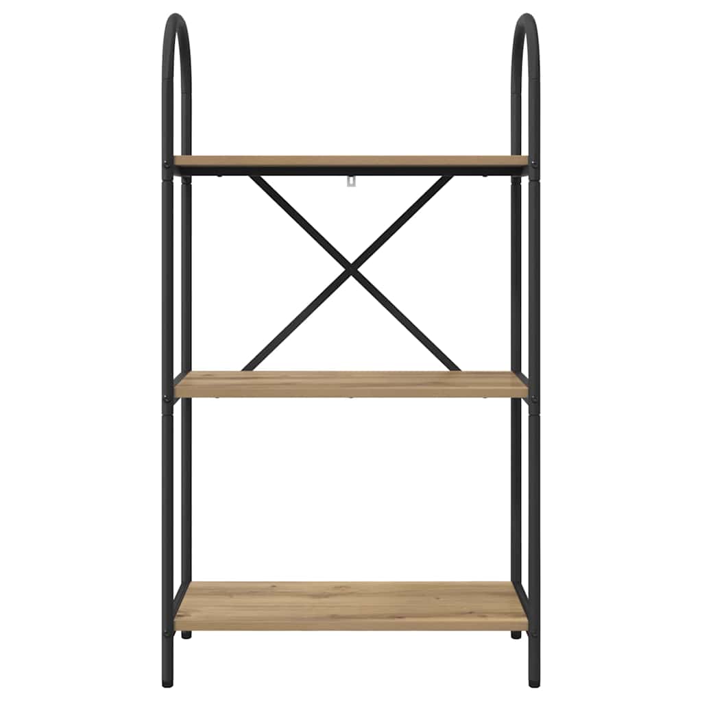 Artisan Oak Bookshelf 60 x 30 x 109 cm Engineered Wood