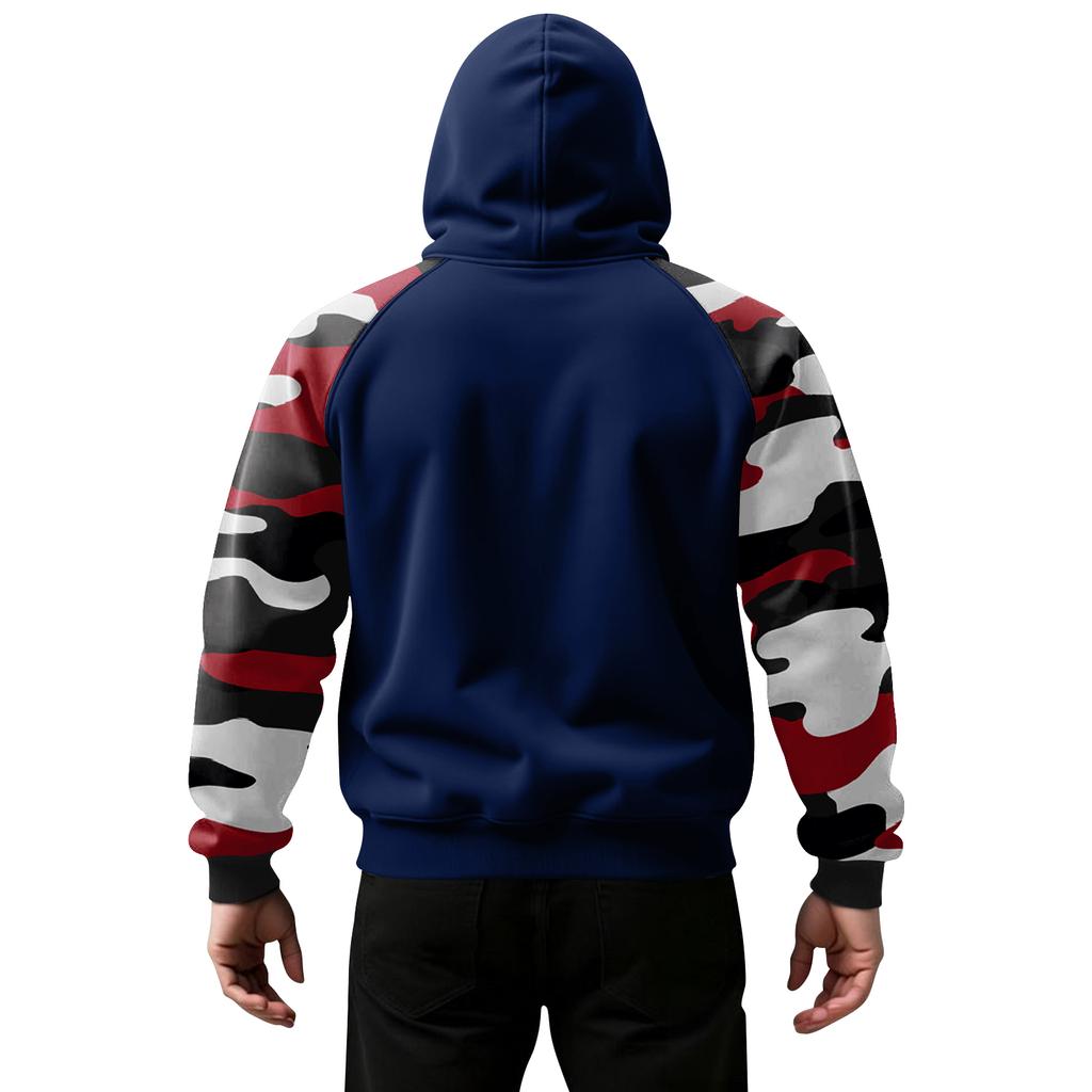Herren Camouflage Sweatshirt Hoodie Herren Sport Übergröße Freizeit Sweatshirt