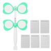 Optical Flipper Green Optometry Plastic Flip Lens with 5 Vision Test Cards for Near Vision Test +  150