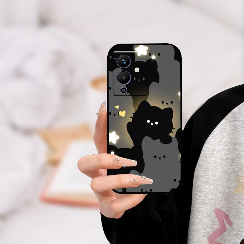 Für infinix NOTE 12 PRO 5G Hülle X671B TPU Wolf Katze Silikon Stoßfänger Abdeckung für Infinix Note 12 Pro 5G Handyhülle Note12 Pro 5G