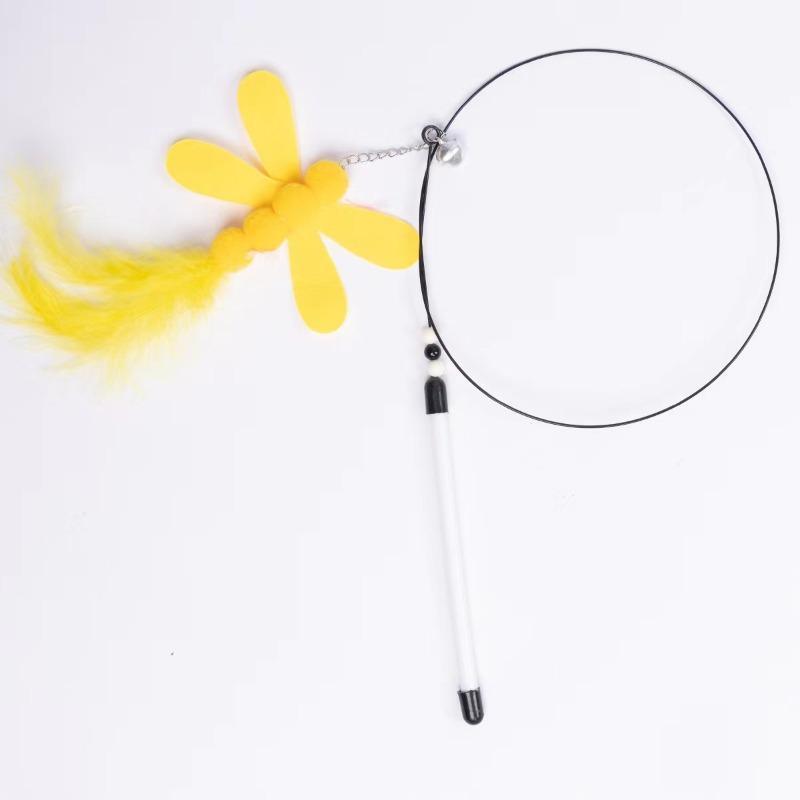 Cat Toys, Steel Wire Bells, Feather Elastic Steel Wire Rods, Cat Toys, Pet Supplies, Cat Toys