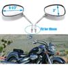 Motorcycle Chrome Rearview Side Mirrors Compatible with Kawasaki Suzuki Chopper Scooter 10MM