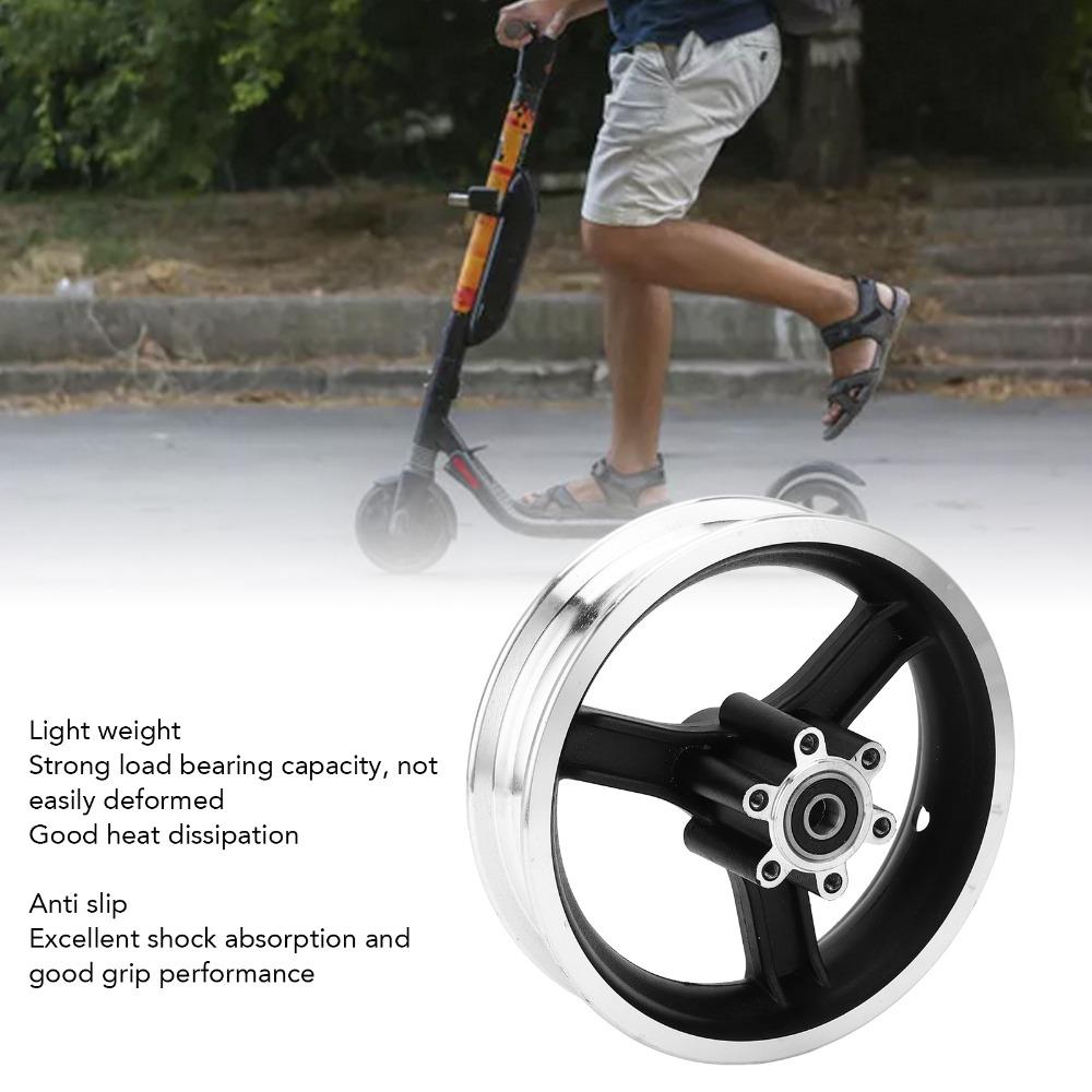 Mozzo Ruota Anteriore Scooter Elettrico in Lega di Alluminio 10 Pollici Senza Camera d'Aria Cerchione Mozzo Ruota E-Bike Ciclomotori
