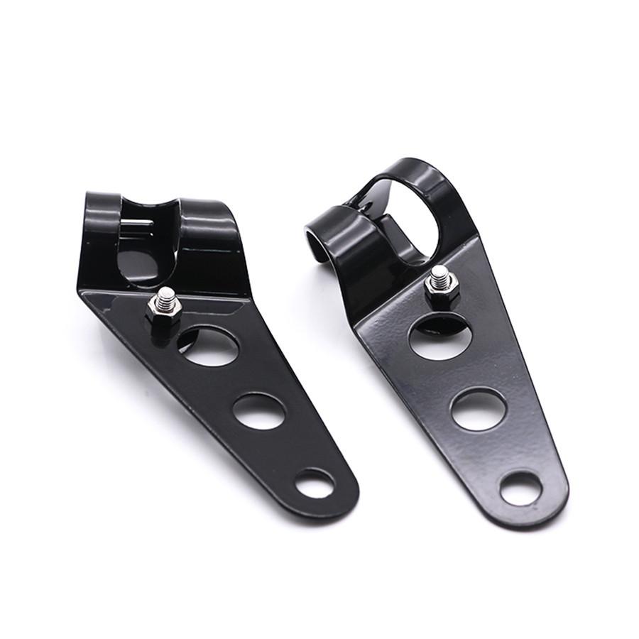 Dc12V 35W Retro Motorcycles Bikes Head Lamp Lampshade Grill Cover+Metat Bracket