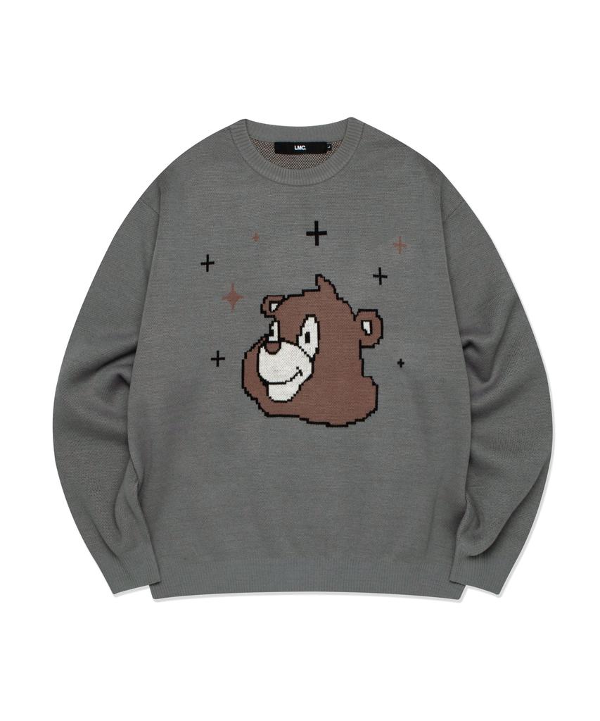 LMC Bear Knit Sweater Heather Gray