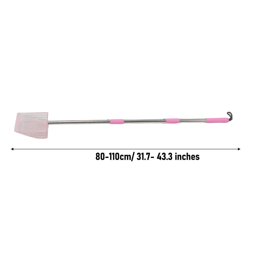 Cat Litter Scoop 3 Sections Detachable Long Handle  Pet Poop Shovel Multifunctional Chicken Litter Scoop for Home