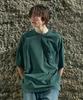 Peullukeu Slam Logo Pigment Pocket Short Sleeve T-Shirt Blue Green Fst401
