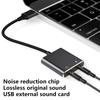 USB to 3.5mm Jacks Sound Adapter External Stereo Sound Card for /PC/Laptop Microphones USB to Headphone Adapter