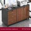 Wooden Office Filing Cabinet with Lock and Under-Desk Storage