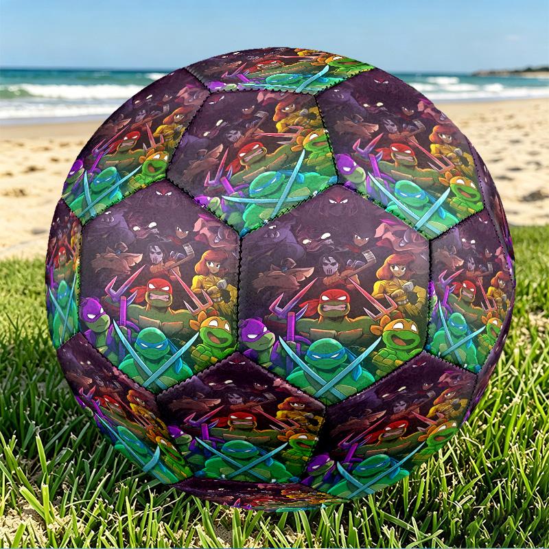 Gamer Print Size 5 Soccer Ball, PU Wear Resistant Football for Match Training and Daily Practice, Birthday Gift for Soccer Fans