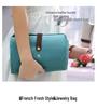 Portable Velvet Jewelry Organizer: Multi-layer Roll-up Bag for Earrings & Necklaces