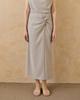 Wave Seoul Women'S Twisted Skirt Gray