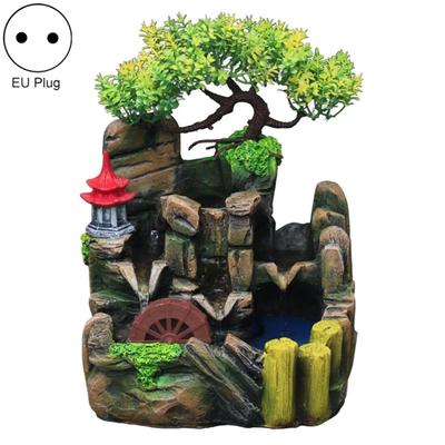 LED pryskyřice Rockery Fashion Vodopád Fontána Párty Domů Domů Simulace Mountain Decoration Model