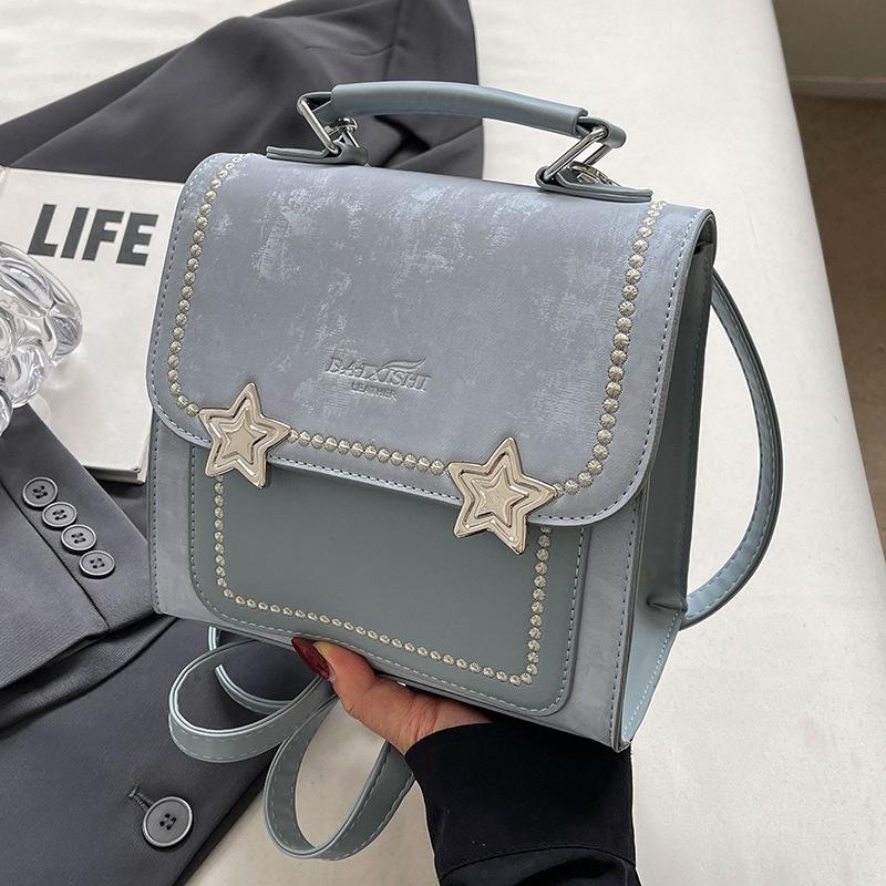 

Premium sense small bag women s 2024 new versatile backpack portable Korean version student schoolbag fashion going out backpack