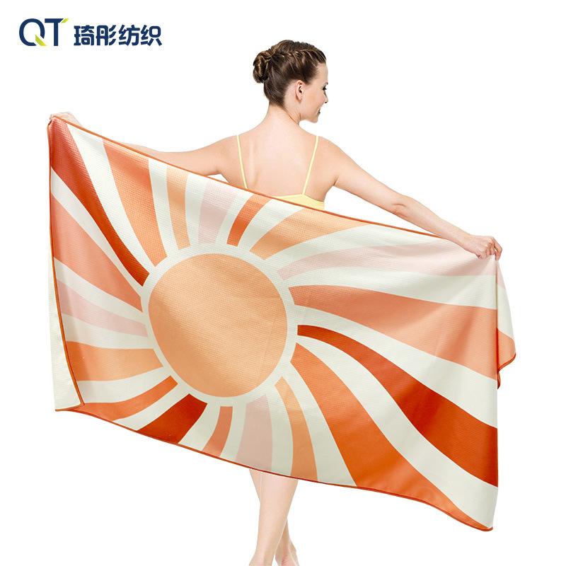 Microfiber Pineapple Adult Quick-Dry All-Season Swimming Bath Towel Cross-Border Waffle Beach Towel Embossed Water Beach 75*150cm