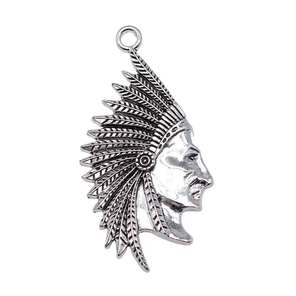 Charms Egipski Faraon Szef Wisiorki Vintage Biżuteria Materiały QC048