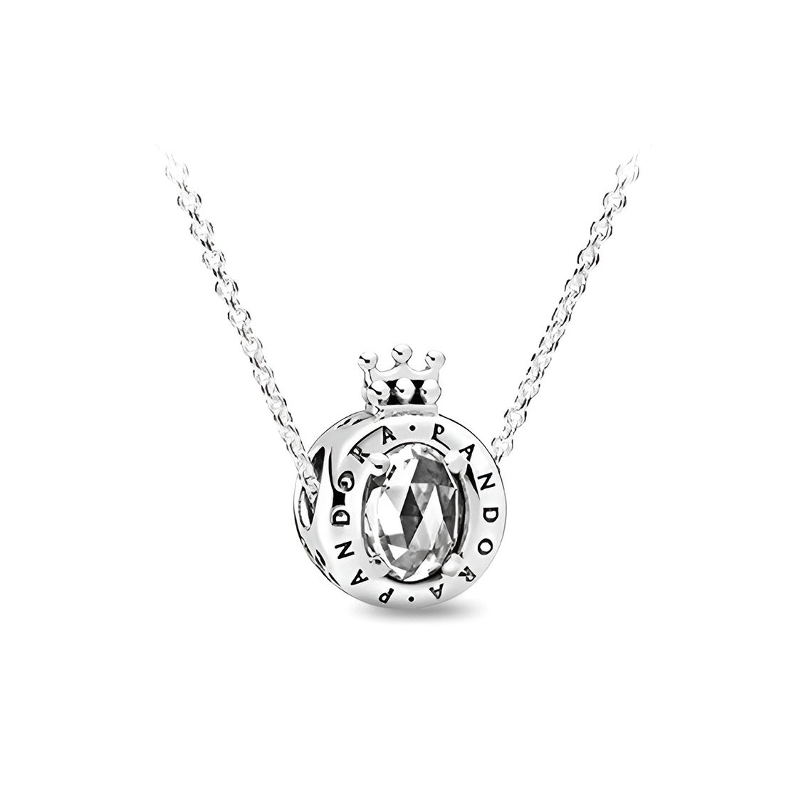 Pandora Shining Crown Necklace Women necklace Silver ZT1021 Box,45,Silver