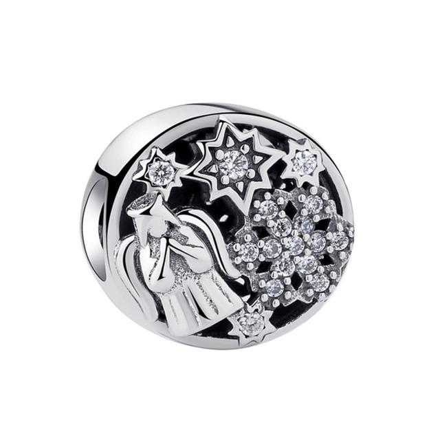 

2022 лето, подвески из стерлингового серебра 925 пробы, бусины, оригинальный гиппокамп, ангел, собака, браслеты в форме лапы, ювелирные изделия своими руками для женщин