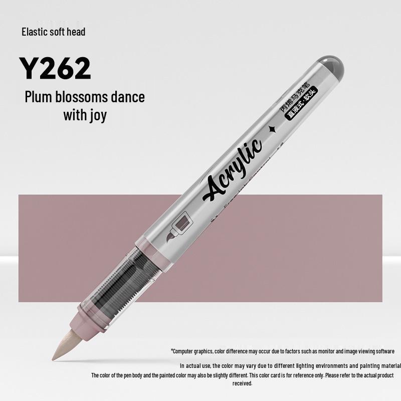 Jinzhi Liquid Acrylic Marker Pen - Soft Tip, Opaque, Large Capacity, Stackable Colors