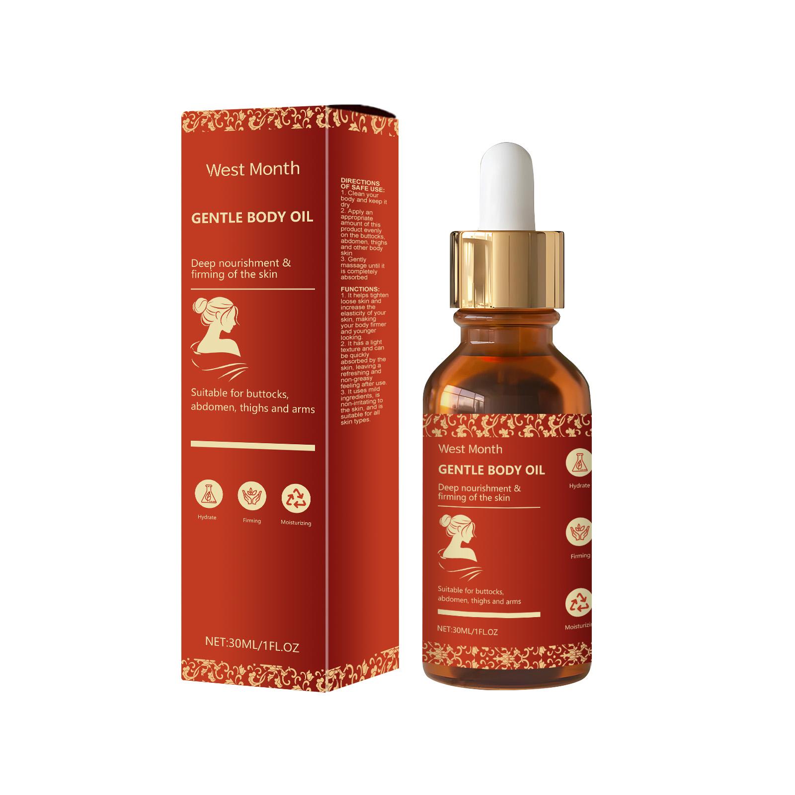 

West&Month Hydrating Body Oil Moisturizing & Nourishing Firming & Replenishing Silky Smooth Texture For Body Use 30ml