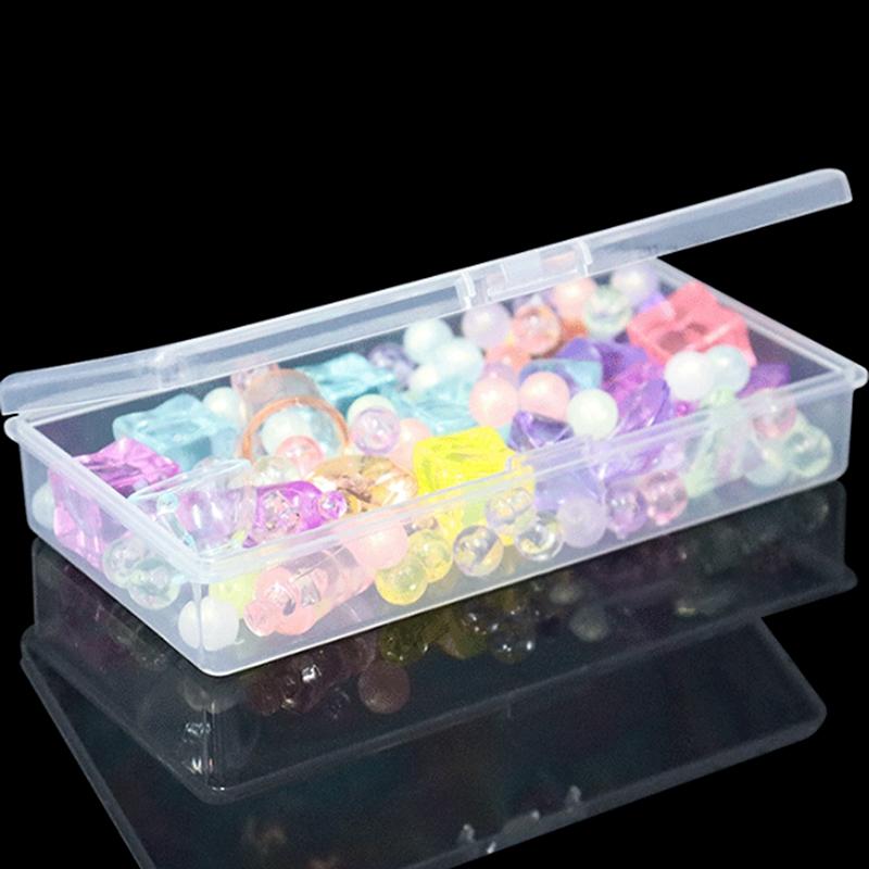 10 szt. Mini Plastikowe Pudełko Prostokątne Przezroczyste Pudełko do Pakowania Pudełko do Przechowywania Pyłoszczelne i Solidne Pudełko Pojemnik do Przechowywania Biżuterii