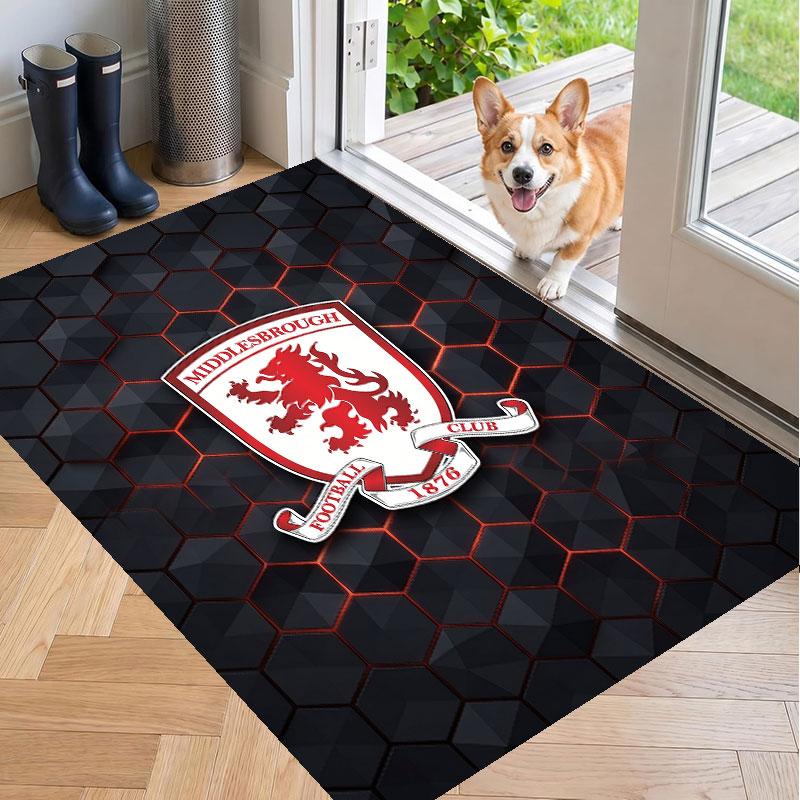 Soft Floor Carpet Middlesbrough FC Pattern Area Rug Decorative Mat For Home Room Decoration