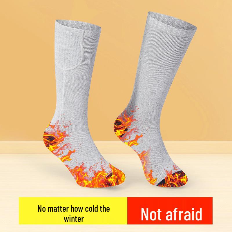 Smart Electric Heated Socks for Skiing and Warmth – Cotton Heating Socks