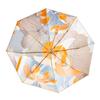 New 8-bone Hand Open Color Glue Fabric Parasol Three-fold Sunscreen Umbrella Folding Sun Umbrella Weather and Rain Muse Umbrella