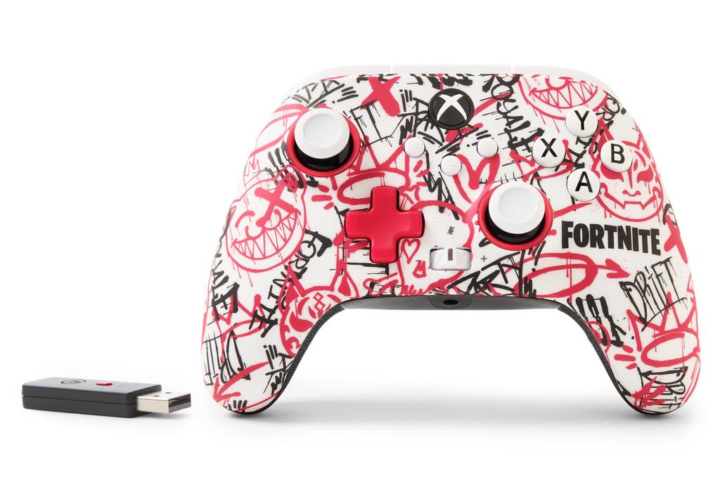 År PowerA trådløs kontroller for Xbox Series Fortnite SE Double Vibration Function Xbox Series PC Windows [2 garanti] XS - XS 10/11 (Offisielt