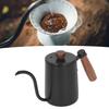 600ml 20oz Pour Over Coffee Kettle Pour Over Kettle Gooseneck Spout Coffee Tea Pot with Wood Handle