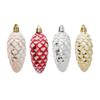 5Pcs Christmas Painted Pine Cone Balls Hanging Pendants Merry Christmas Tree Decoration for Home Xmas Ornament Gift Navidad 2024